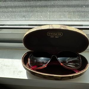 Coach Keri HC8040B Sunglasses, Red, 58mm